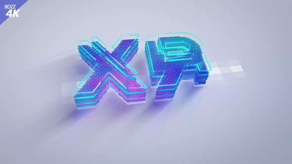 Videohive Digital White Clean 3D Logo Glitch Logo Stings template preview
