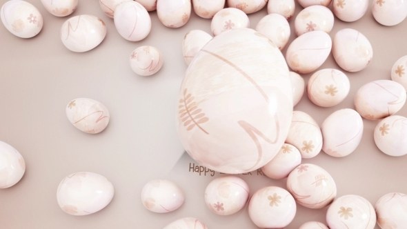 Videohive Easter Eggs Roll Over Logo Stings template preview