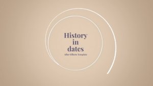 Videohive History in Dates - History Memory Video Displays template preview