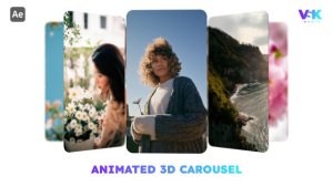 Videohive Animated 3D Carousel | After Effects Video Displays template preview