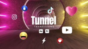 Videohive Tunnel Transitions Elements template preview