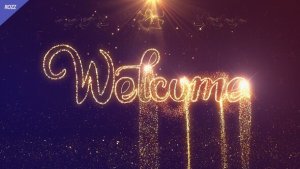 Videohive Welcome Gold Lines Logo Stings template preview