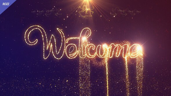 Videohive Welcome Gold Lines Logo Stings template preview