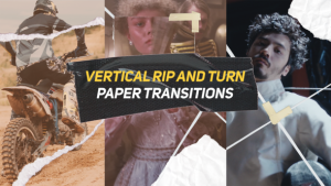 Videohive Vertical Rip Paper Transitions V2 Elements template preview