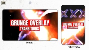 Videohive Grunge Overlay Transitions Elements template preview