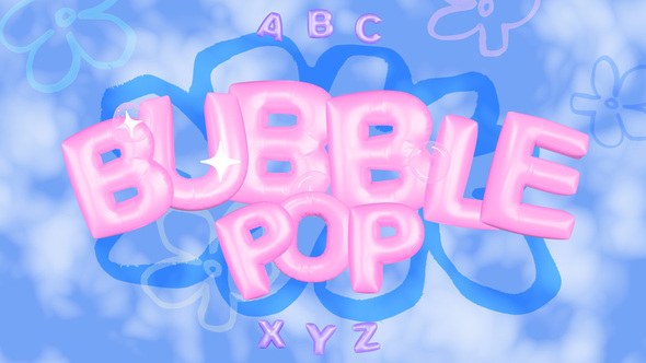 Videohive Bubble Pop Title Pack Elements template preview
