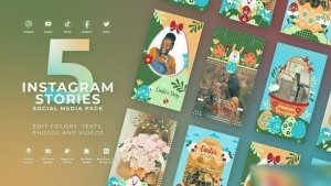 Videohive Easter Instagram Stories Easter template preview