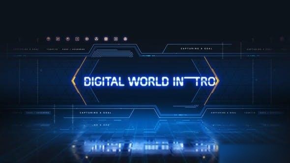 Videohive Digital World Intro Openers template preview
