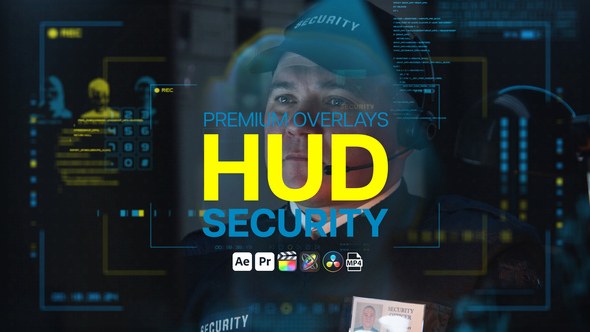 Videohive Premium Overlays HUD Security Elements template preview