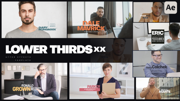 Videohive Lower Thirds XX Titles template preview