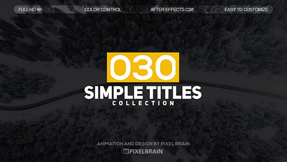 Simple Titles Video Displays template preview