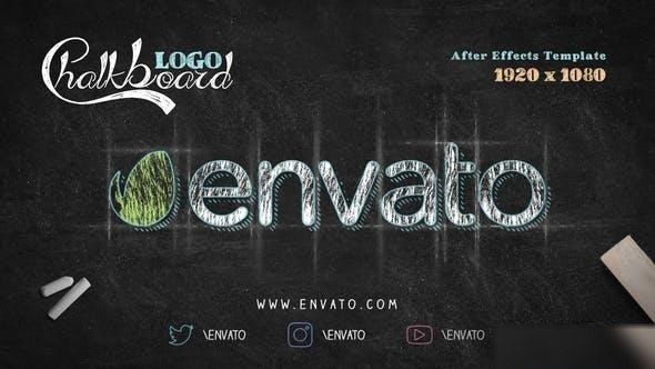 Videohive Chalkboard Logo Logo Stings template preview