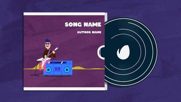 Videohive Guitar Player Music Visualizer Product Promo template preview