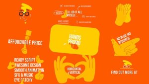 Videohive Hands Promo Openers template preview