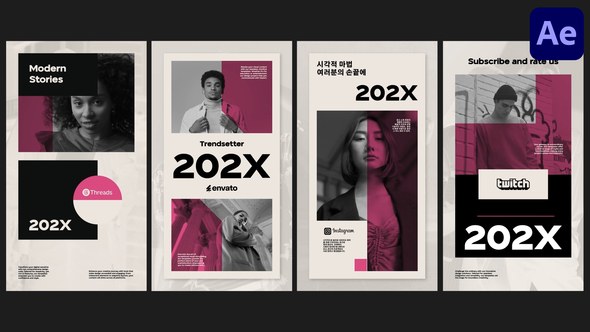 Videohive Modern Stories for After Effects 55010810 Openers template preview