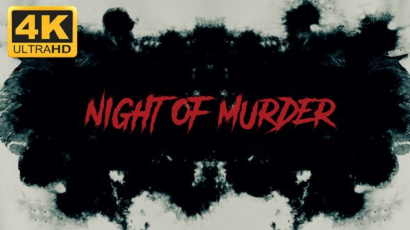 Videohive Night Of Murder - Trailer Titles Titles template preview