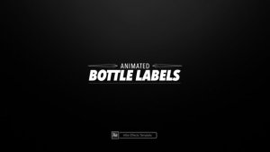 Videohive Animated Bottle Labels Product Promo template preview