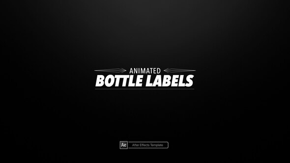 Videohive Animated Bottle Labels Product Promo template preview