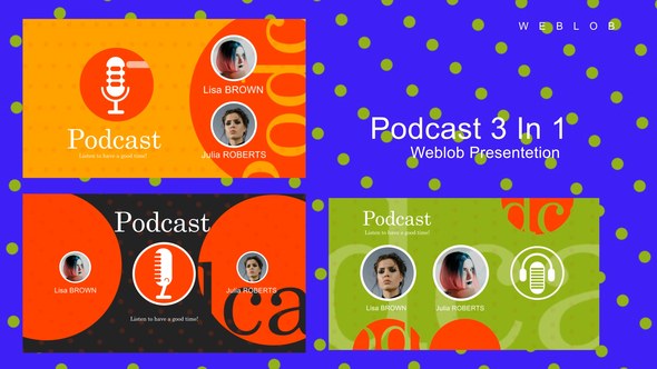 Videohive Modern Podcast Intro Pack Broadcast-packages template preview