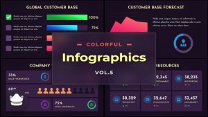 Videohive Colorful Infographics Vol.5 - After-Effects Template Infographics template preview