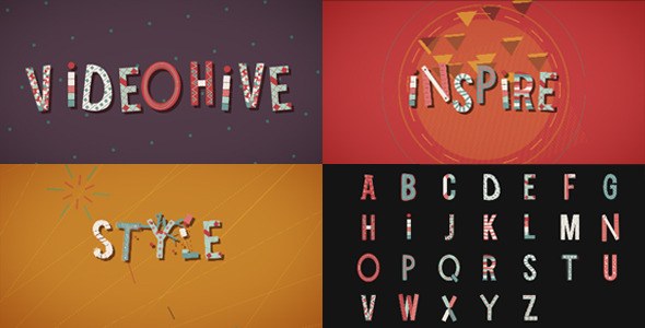 Wonder Letters Video Displays template preview