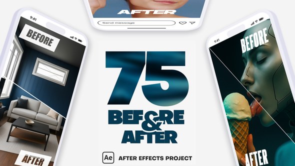 Videohive Vertical Before And After Pack Video Displays template preview