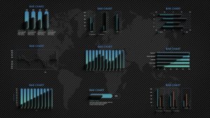 Infographic Bar Charts | MOGRT Premiere Pro template preview