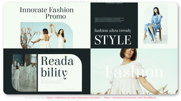 Videohive Innovation Fashion Promo Video Displays template preview