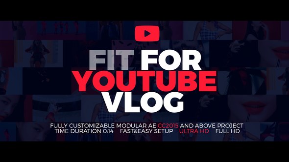 Videohive Youtube fast intro 2 Video Displays template preview