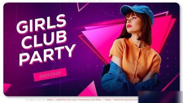 Videohive Girls Party Opener Openers template preview