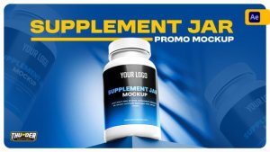 Videohive Supplement Jar Promo Mockup Product Promo template preview