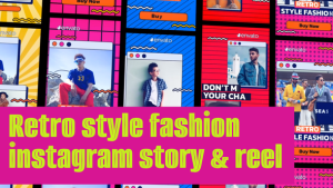 Videohive Retro Stlye Fashion Instagram Reel ans Vertical Stories Broadcast-packages template preview