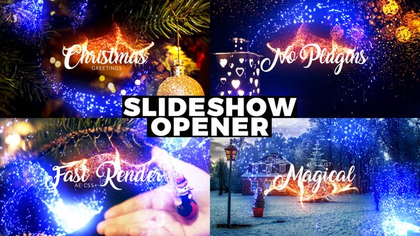 New Year Christmas Video Displays template preview