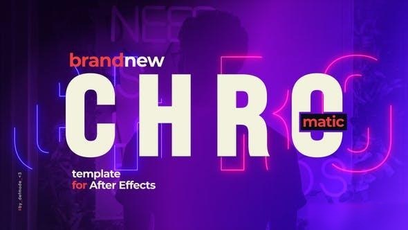 Videohive Chromatic Typographic Promotion Opener Slideshow Openers template preview