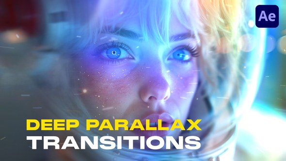 Videohive Parallax Transitions for After Effects | 30+ 4K Cinematic Effects with VHS, Particles, Light Leaks & Elements template preview