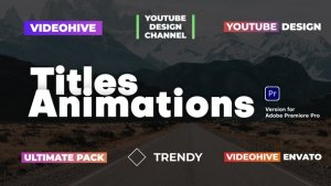 Titles Animations Premiere Pro template preview