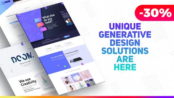 Website Promo Video Displays template preview