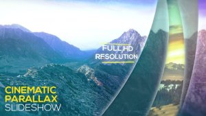 Cinematic Parallax Slideshow Video Displays template preview