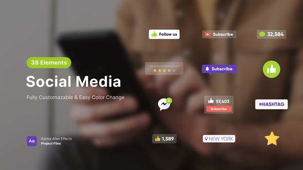 Videohive Social Media 59252412 Elements template preview