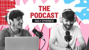 Podcast Opener Video Displays template preview
