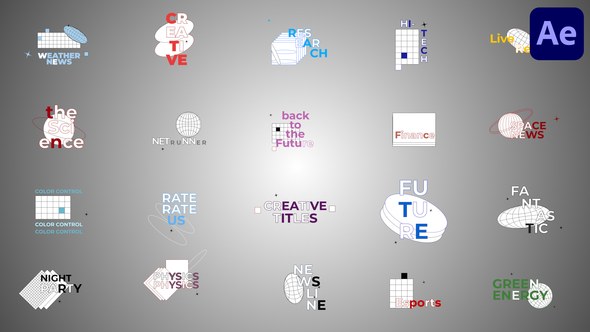 Videohive Abstract Technology Titles for After Effects Titles template preview