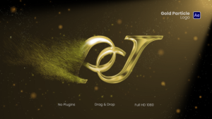 Videohive Particle Gold Logo Reveal Logo Stings template preview