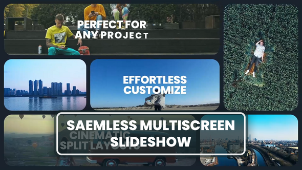 Videohive Seamless Multiscreen Slideshow Video Displays template preview
