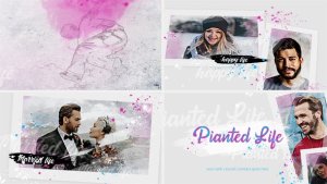 Videohive Painted Slideshow 31830714 Video Displays template preview