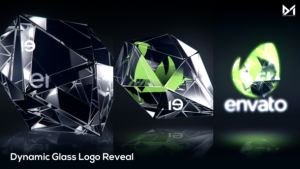 Videohive Dynamic Glass Logo Reveal Logo Stings template preview