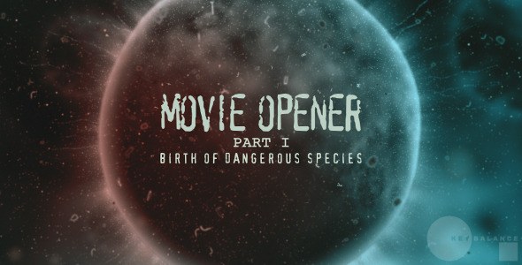 Videohive Movie opener "Dangerous species" Titles template preview