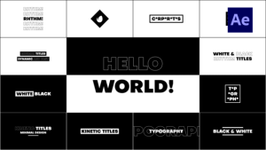 Videohive Kinetic Titles 36462816 Titles template preview