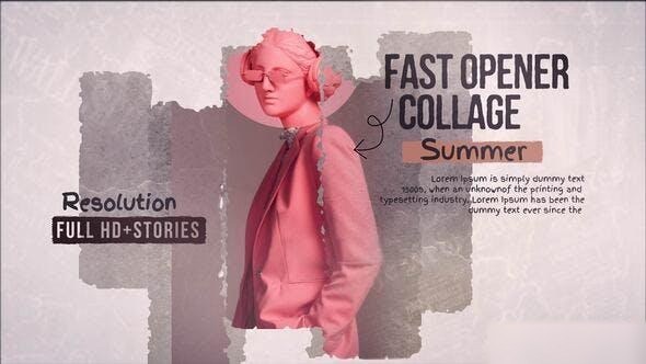 Videohive Opener Collage Openers template preview