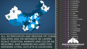 China Map Kit Video Displays template preview