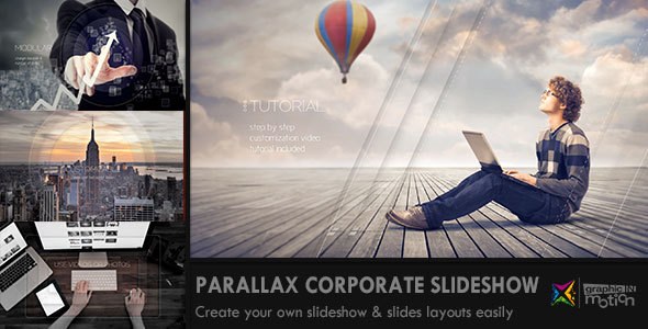 Videohive Parallax Corporate Slideshow Video Displays template preview